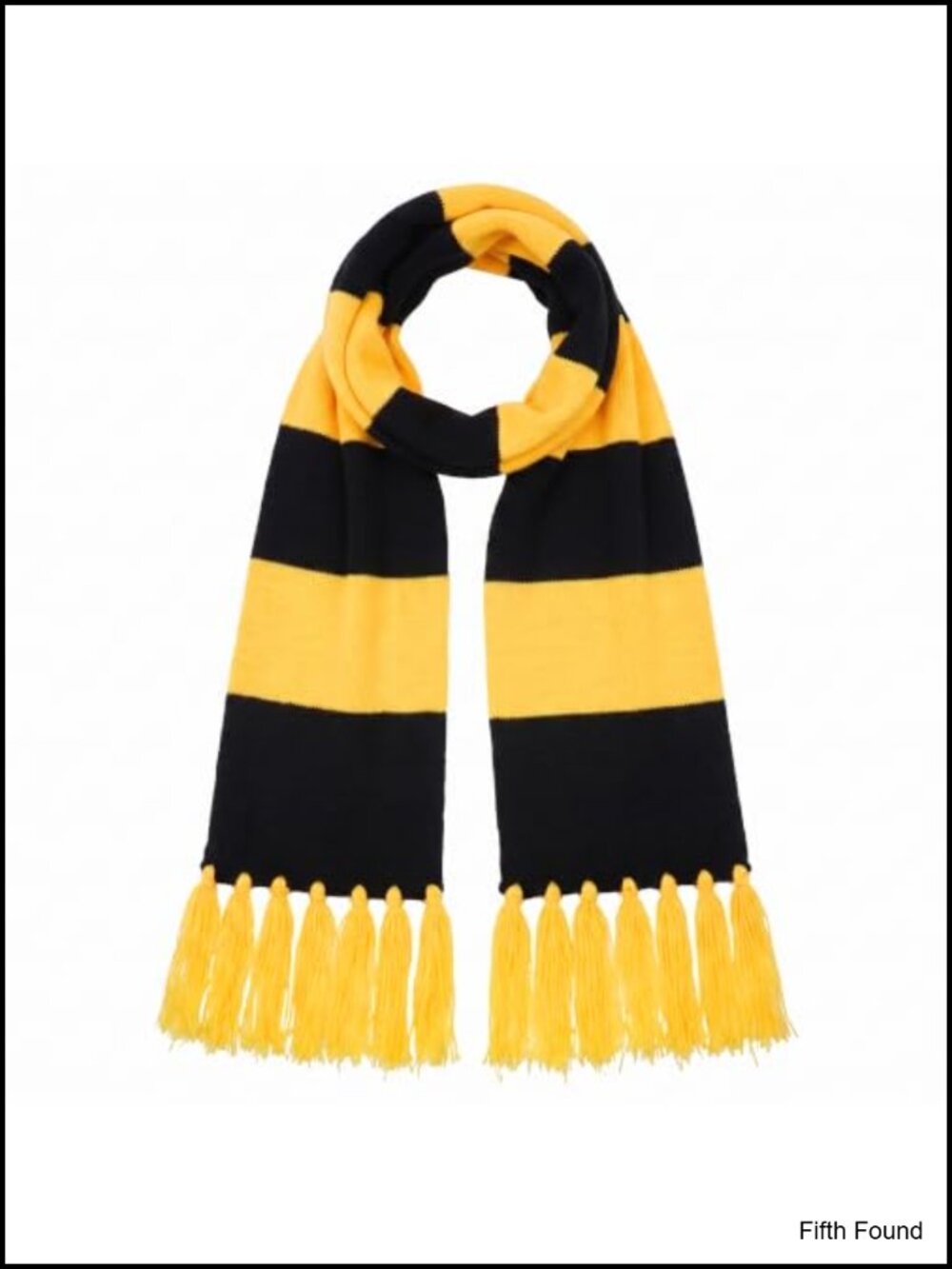 Soft Knit Striped Scarf Warm Fall Winter Acrylic Tassel Fringe